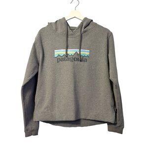Patagonia Uprisal Hoody Pastel P-6 Logo Gray Women’s Size Medium Heavyweight